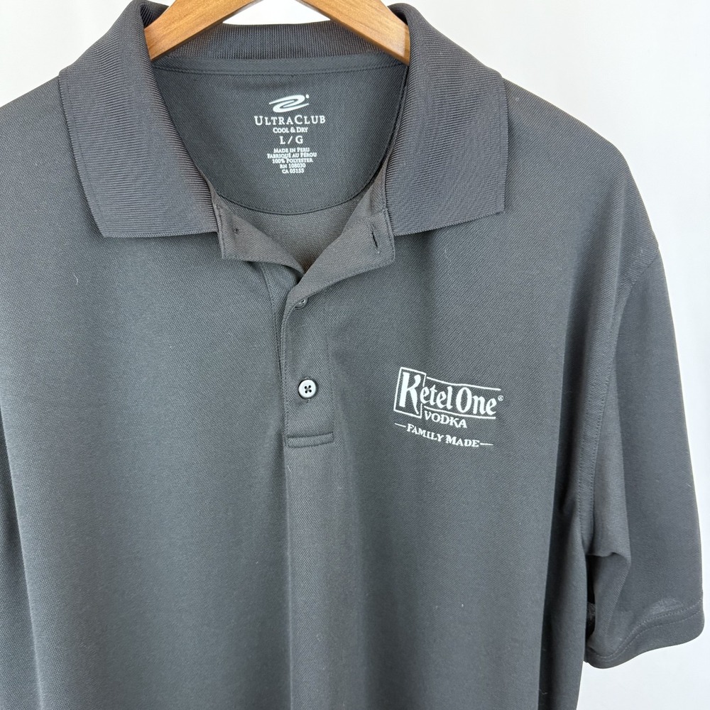 Kettle One Vodka Ultraclub Cool & Dry‎ Large Polo Grey